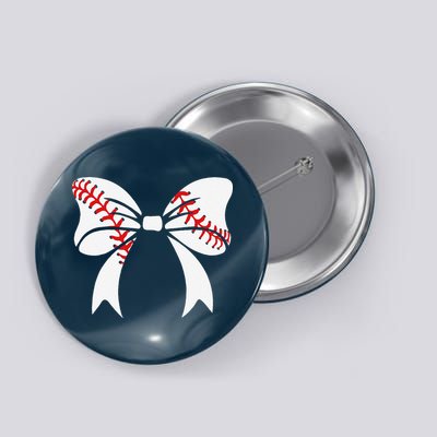 Baseball Bow Baseball Mom Mothers Day Women Baseball Mama Button