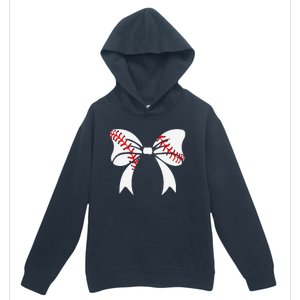 Baseball Bow Baseball Mom Mothers Day Women Baseball Mama Urban Pullover Hoodie