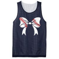 Baseball Bow Baseball Mom Mothers Day Women Baseball Mama Mesh Reversible Basketball Jersey Tank