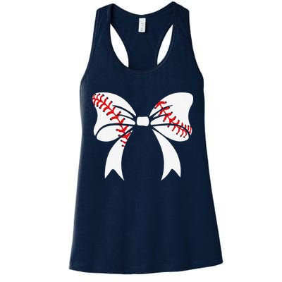 Baseball Bow Baseball Mom Mothers Day Women Baseball Mama Womens Tank Top