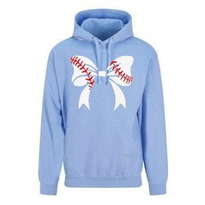 Baseball Bow Baseball Mom Mothers Day Women Baseball Mama Unisex Surf Hoodie