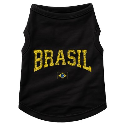 Brazil Brasil Brazilian Flag Green Doggie Tank