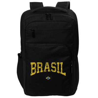 Brazil Brasil Brazilian Flag Green Impact Tech Backpack