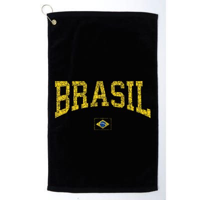 Brazil Brasil Brazilian Flag Green Golf Towel