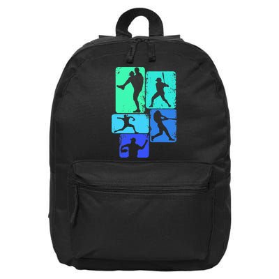 Baseball Batter 16 in Basic Backpack