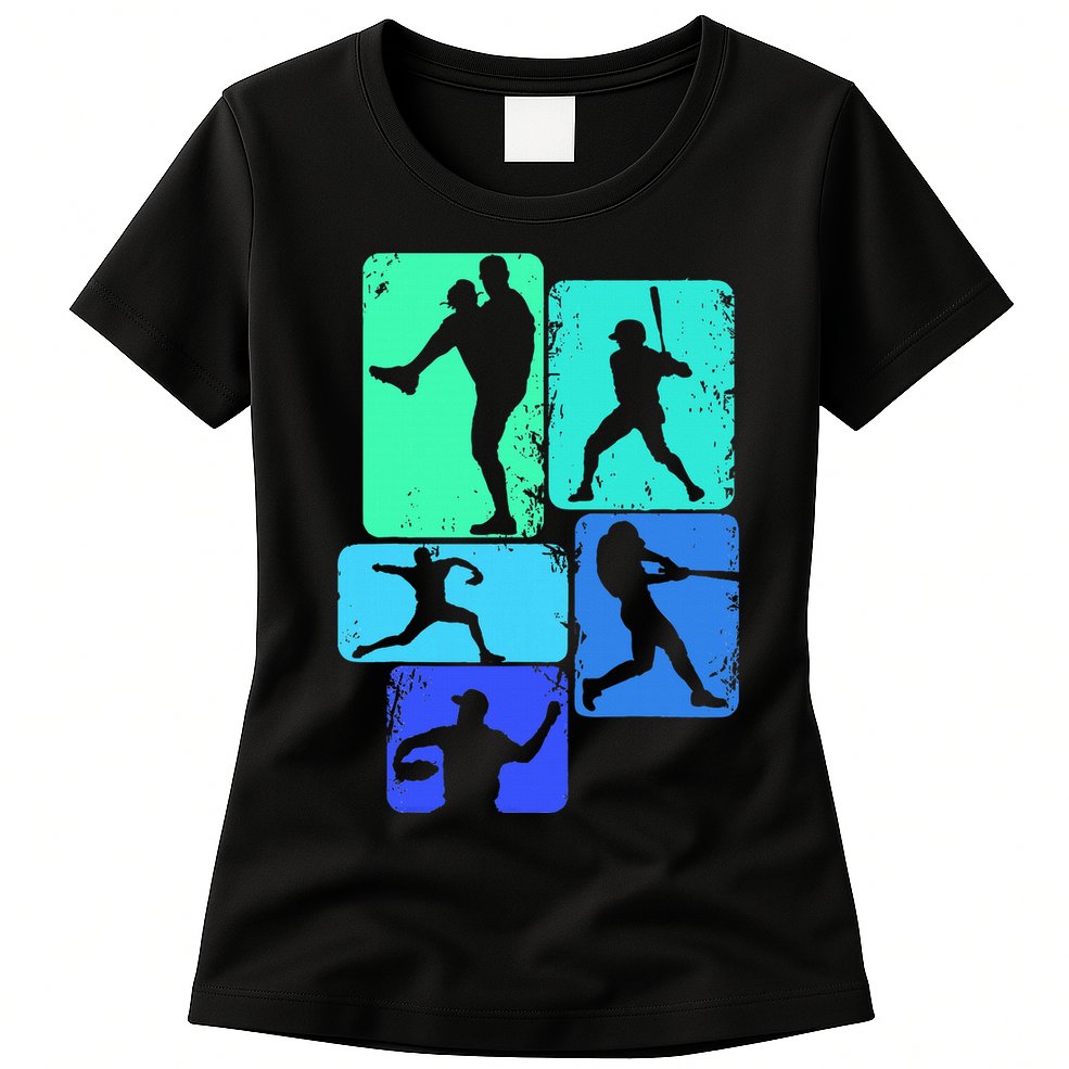 Baseball Batter Womens T-Shirt