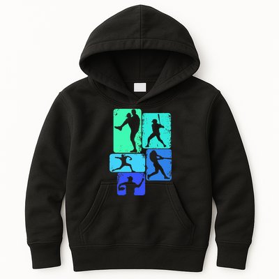 Baseball Batter Kids Hoodie