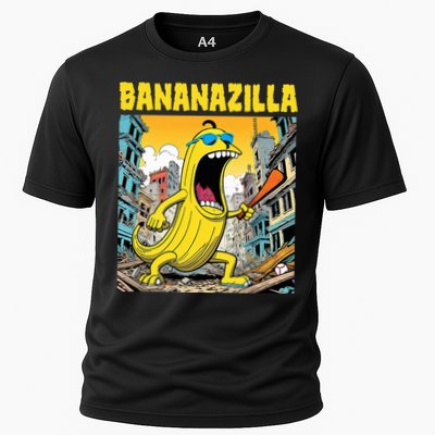 Bananazilla Banana Baseball Monster Bananas Cooling Performance Crew T-Shirt