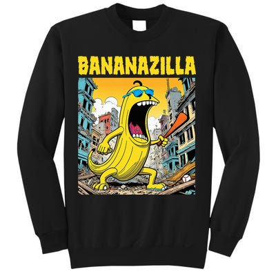 Bananazilla Banana Baseball Monster Bananas Sweatshirt