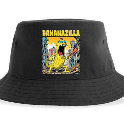 Bananazilla Banana Baseball Monster Bananas Sustainable Bucket Hat