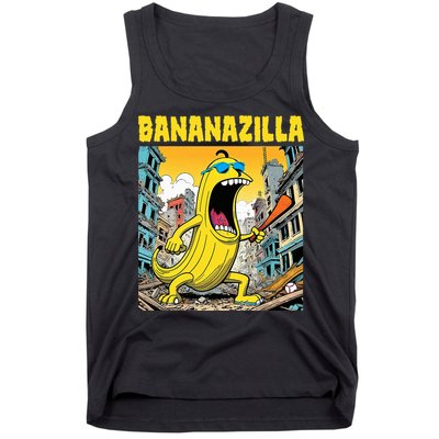 Bananazilla Banana Baseball Monster Bananas Tank Top