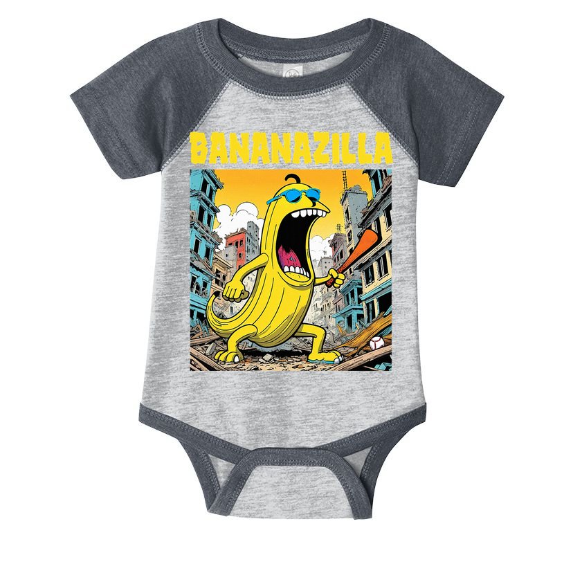 Bananazilla Banana Baseball Monster Bananas Infant Baby Jersey Bodysuit