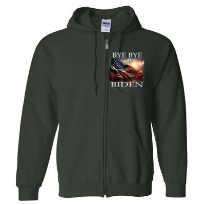 Bye Bye Biden Out Of Office 2024 Full Zip Hoodie