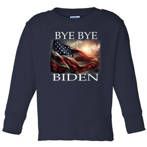 Bye Bye Biden Out Of Office 2024 Toddler Long Sleeve Shirt