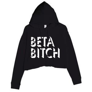 Beta Bitch Crop Fleece Hoodie