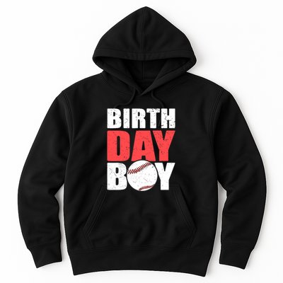 Birthday Boy Baseball Batter Catcher Pitcher Baseball Theme Hoodie