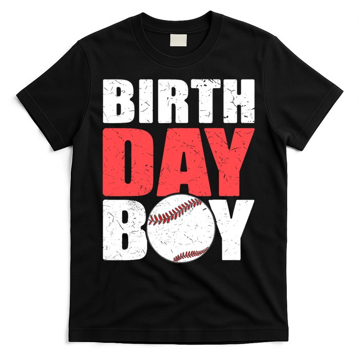 Birthday Boy Baseball Batter Catcher Pitcher Baseball Theme T-Shirt