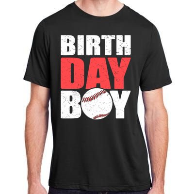 Birthday Boy Baseball Batter Catcher Pitcher Baseball Theme Adult ChromaSoft Performance T-Shirt