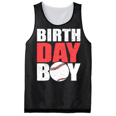 Birthday Boy Baseball Batter Catcher Pitcher Baseball Theme Mesh Reversible Basketball Jersey Tank