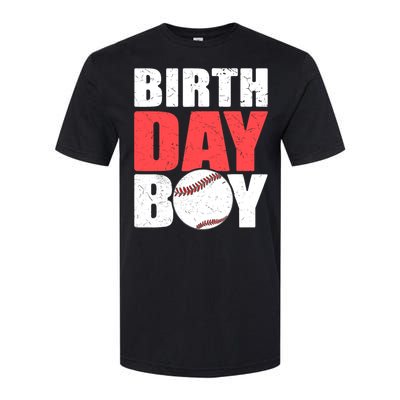 Birthday Boy Baseball Batter Catcher Pitcher Baseball Theme Softstyle CVC T-Shirt