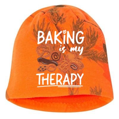 Bake Baking Bread Cookie Baking Is My Therapy Gift Kati - Camo Knit Beanie