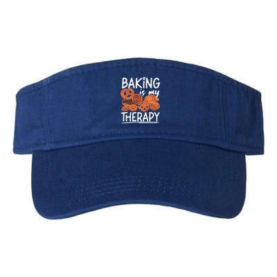 Bake Baking Bread Cookie Baking Is My Therapy Gift Valucap Bio-Washed Visor