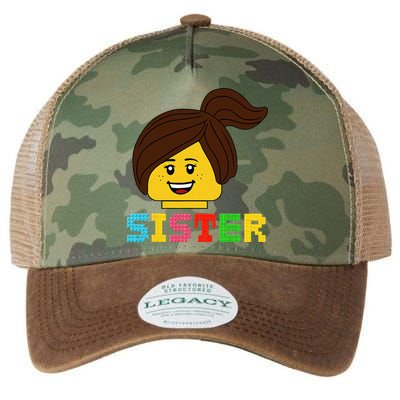 Building Bricks Blocks Sister Master Builder Family Matching Legacy Tie Dye Trucker Hat