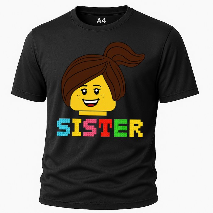 Building Bricks Blocks Sister Master Builder Family Matching Performance Shirt