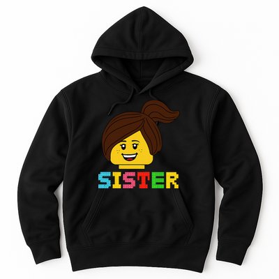 Building Bricks Blocks Sister Master Builder Family Matching Hoodie