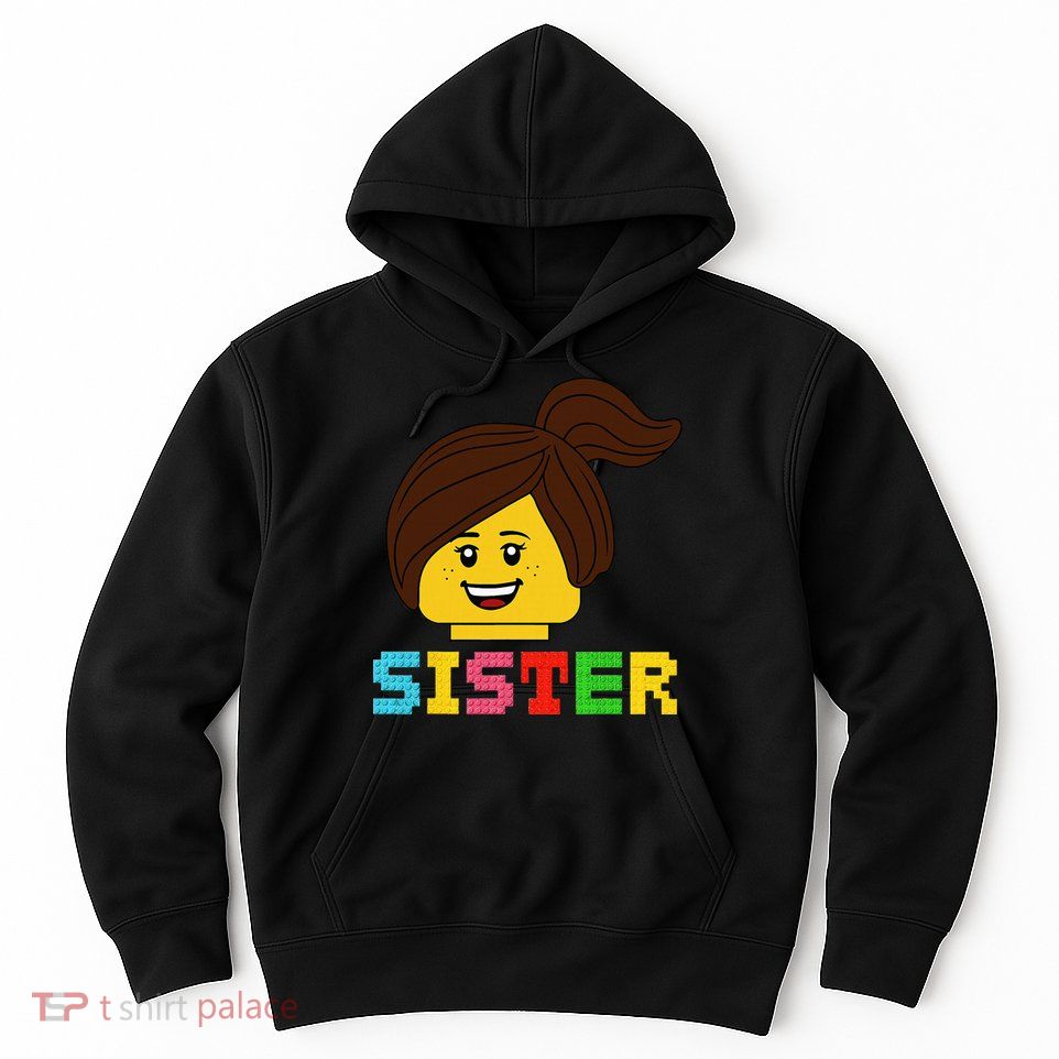Building Bricks Blocks Sister Master Builder Family Matching Hoodie