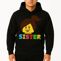 Building Bricks Blocks Sister Master Builder Family Matching Hoodie