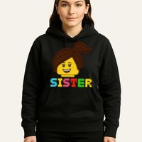 Building Bricks Blocks Sister Master Builder Family Matching Hoodie