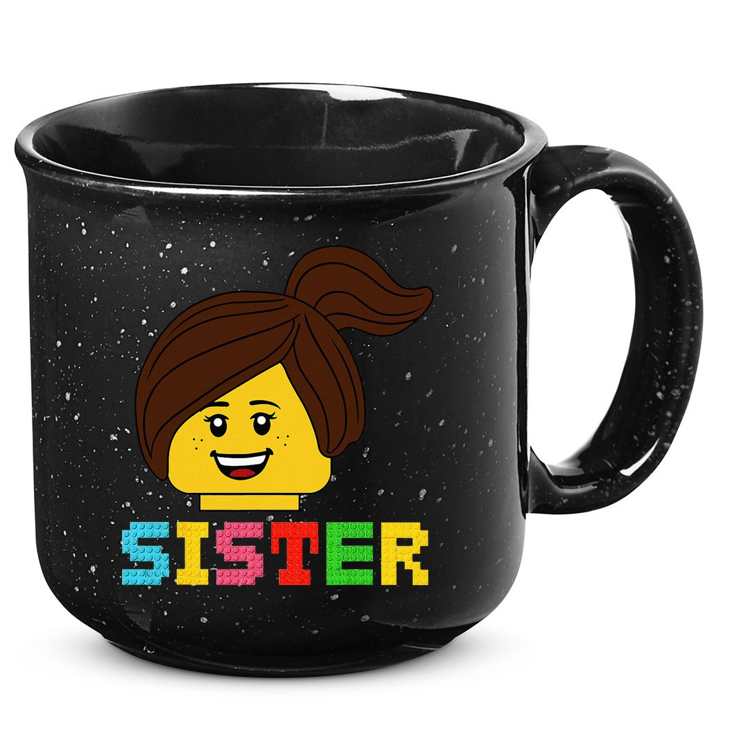 Building Bricks Blocks Sister Master Builder Family Matching 15oz Campfire Ceramic Mug