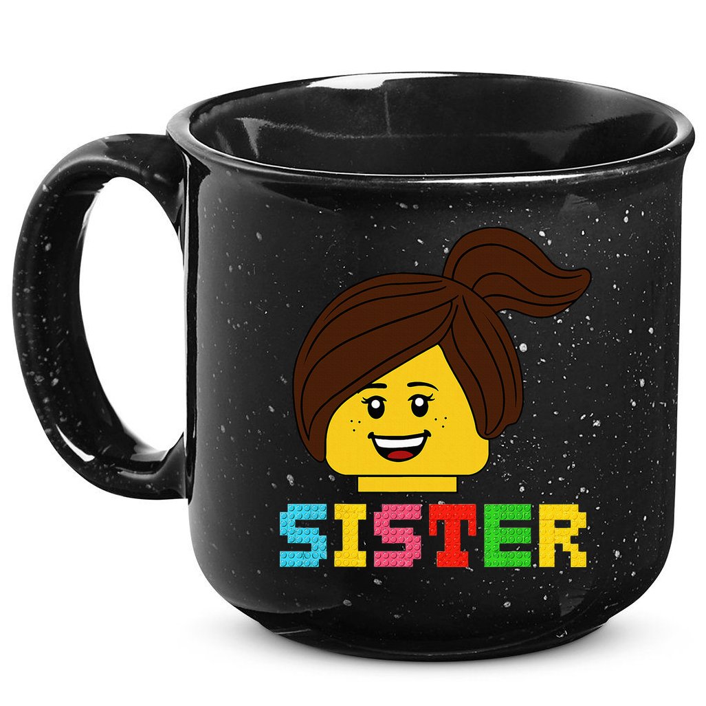Building Bricks Blocks Sister Master Builder Family Matching 15oz Campfire Ceramic Mug