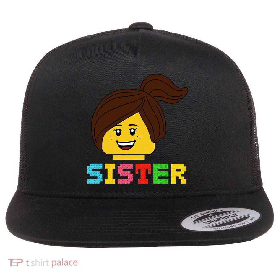 Building Bricks Blocks Sister Master Builder Family Matching Flatbill Hat