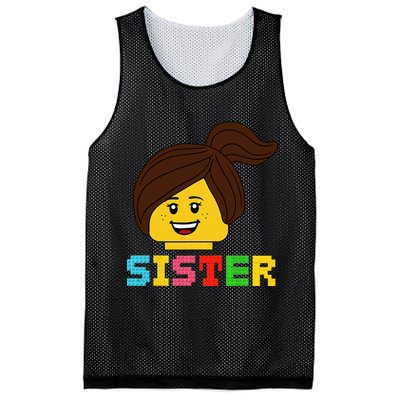 Building Bricks Blocks Sister Master Builder Family Matching Mesh Reversible Basketball Jersey Tank