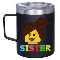 Building Bricks Blocks Sister Master Builder Family Matching 12oz Stainless Steel Coffee Mug