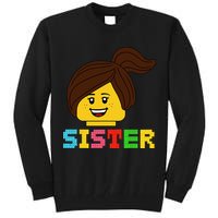 Building Bricks Blocks Sister Master Builder Family Matching Tall Sweatshirt