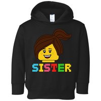 Building Bricks Blocks Sister Master Builder Family Matching Toddler Hoodie