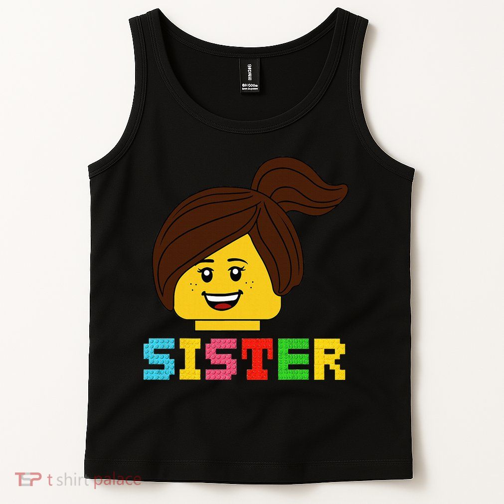Building Bricks Blocks Sister Master Builder Family Matching Tank Top