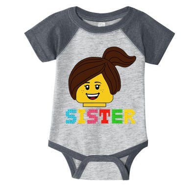 Building Bricks Blocks Sister Master Builder Family Matching Infant Baby Jersey Bodysuit