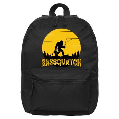 Bassquatch Bigfoot Bass Fishing 16 in Basic Backpack