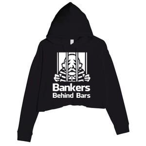 Bankers Behind Bars Bad For America Shitibank Were Felons Crooks Crop Fleece Hoodie