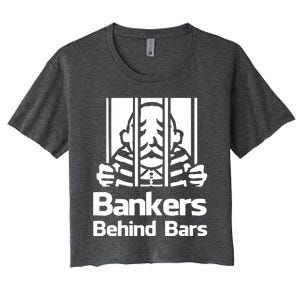 Bankers Behind Bars Bad For America Shitibank Were Felons Crooks Women's Crop Top Tee