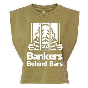 Bankers Behind Bars Bad For America Shitibank Were Felons Crooks Garment-Dyed Women's Muscle Tee