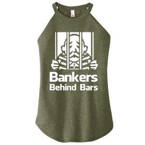 Bankers Behind Bars Bad For America Shitibank Were Felons Crooks Women's Perfect Tri Rocker Tank