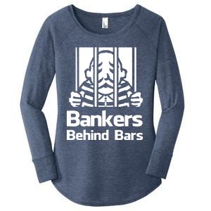 Bankers Behind Bars Bad For America Shitibank Were Felons Crooks Women's Perfect Tri Tunic Long Sleeve Shirt