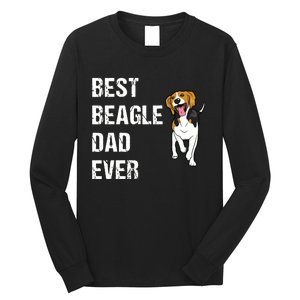 Beagle Best Beagle Dad Ever Long Sleeve Shirt