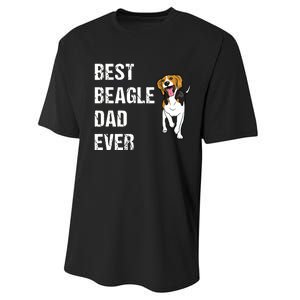 Beagle Best Beagle Dad Ever Performance Sprint T-Shirt