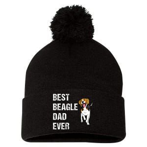 Beagle Best Beagle Dad Ever Pom Pom 12in Knit Beanie